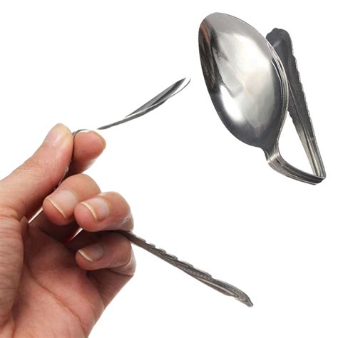 Magic Trick Perfect Bend Spoon Bending Gimmick Close Up Magician Street Stage Ebay