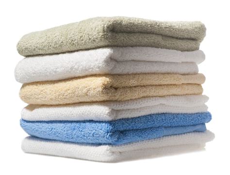 Towels On White Background Stock Image Image Of White 107810781