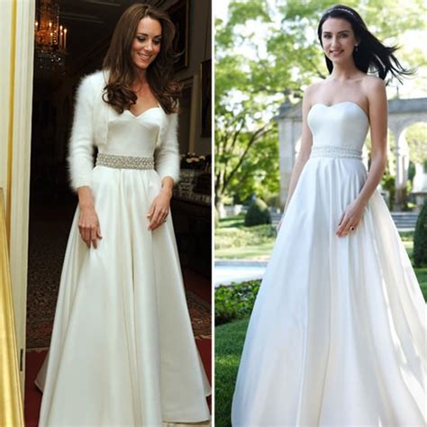 Kate Middletons Second Dress Celebrity Wedding Dress Knockoffs