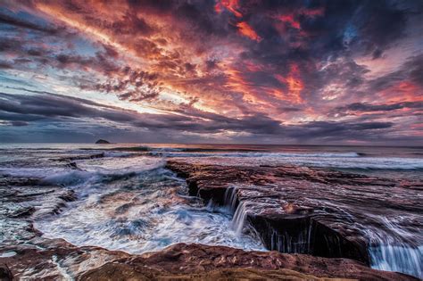 Muriwai Sunset Photograph By Steven Hirsch Fine Art America