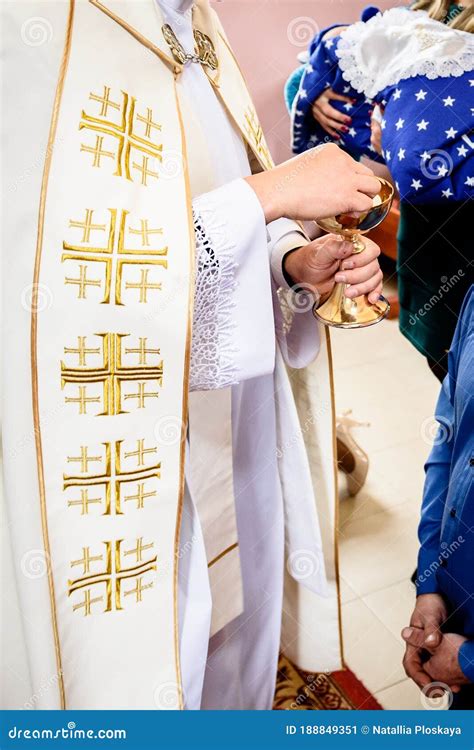 Priest Giving Eucharist Royalty Free Stock Photography Cartoondealer