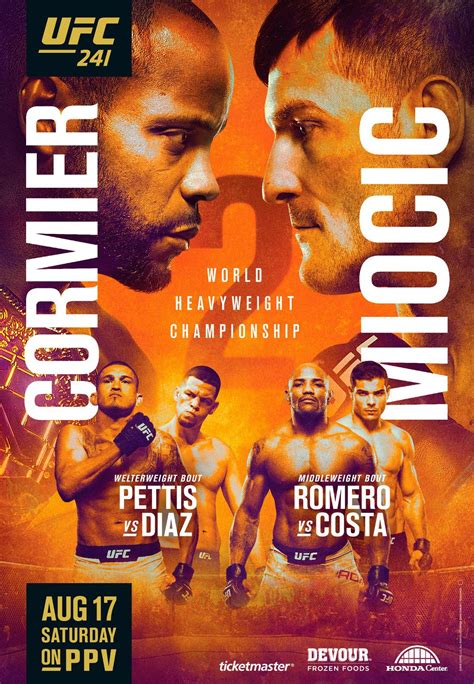 Sonnen ii was a mixed martial arts event held by the ultimate fighting championship on july 7, 2012 at the mgm grand garden arena in las vegas, nevada. UFC 241 poster drops for 'Cormier vs Miocic 2' on Aug. 17 in Anaheim - MMAmania.com