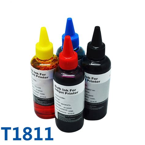 T1811 Refill Bulk Ink For Inkjet Printer Ink For Epson Expression Home