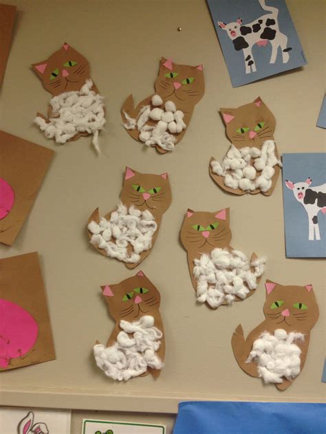 Meow Pet Week In Classroom Cat Craft Vet Crafts For Preschool