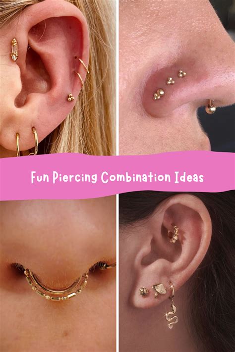 87 cute piercing combos inspiration