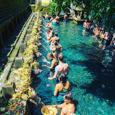 Bathing In Holy Water At Pura Tirta Empul Bali Indonesia Photo By Ig Donesiainmyeyes