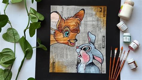 Newspaper Painting Diy Easy Step By Step Full Video Parth