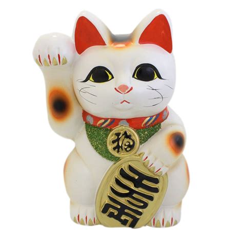 From Japan Beckoning Waving Lucky Cat For Good Luck Maneki Etsy