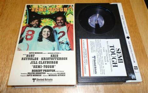 Semi Tough Betamax 1977 Burt Reynolds Comedy Beta Not Vhs Magnetic