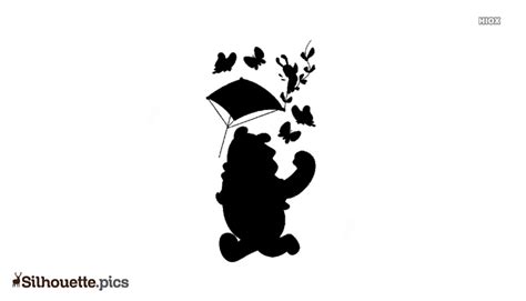 Winnie The Pooh Characters Silhouette Vector Clipart Images Pictures