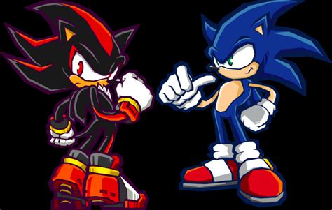 Shadow Vs Sonic By Dark459 On Deviantart