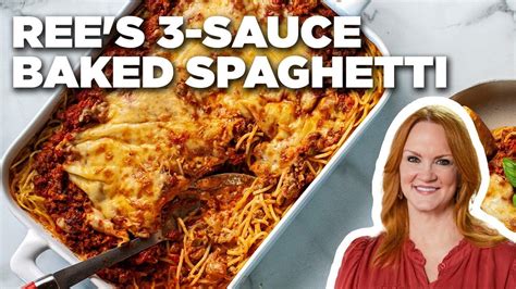 Ree Drummonds 3 Sauce Baked Spaghetti The Pioneer Woman Food