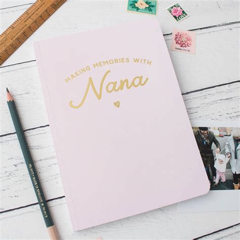 Personalised Making Memories Gold Foil Notebook By Nina Thomas Studio