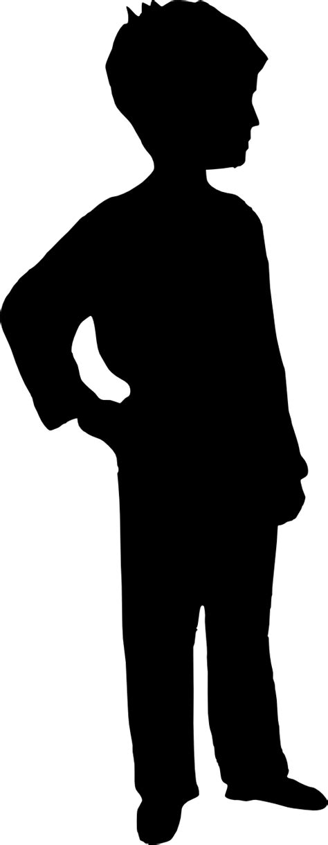 8 Boy Silhouette Png Transparent