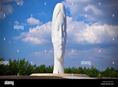 The Dream Statue Of A Young Girls Head At The Former Site Of The