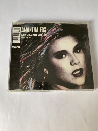 samantha fox naughty girls need love too cd jive 1987 used ebay