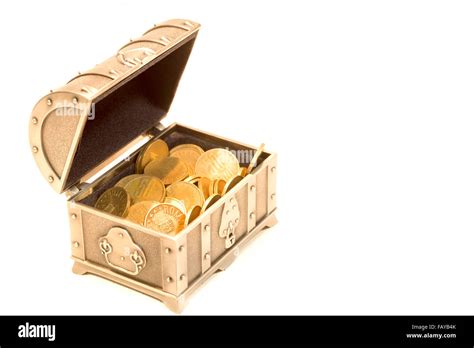 Treasure Chest And Gold Coins Stock Photo Alamy