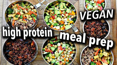 Easy High Protein Vegan Meal Prep Best Vegetarian Diet