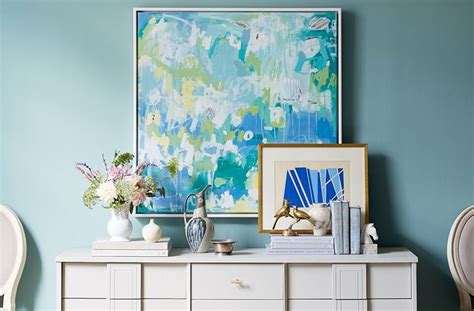 5 Ways To Arrange Art Above A Console Hanging Art Hanging Paintings