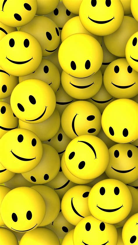 3d Smiley Emoji Wallpaper Iphone Happy Wallpaper 3d Wallpaper For