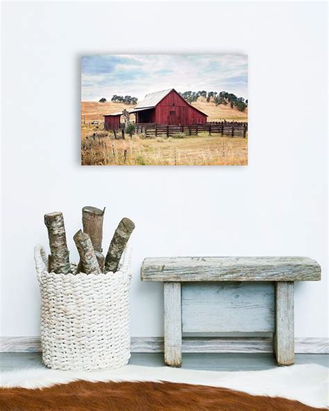 Red Barn Rustic Barn Wall Art Farmhouse Wall Art Rustic Farmhouse