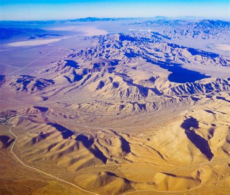 A Birds Eye View Of The Grand Nevada Desert Stock Photo Image Of