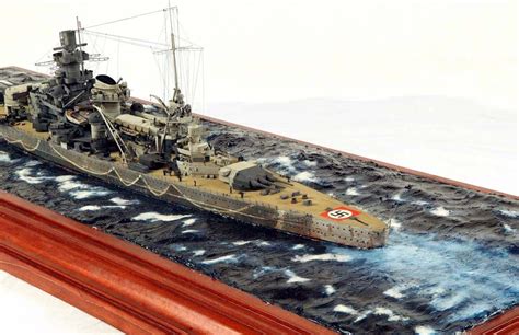 Scharnhorst 1350 Scale Model Diorama Scale Model Ships Model Ships