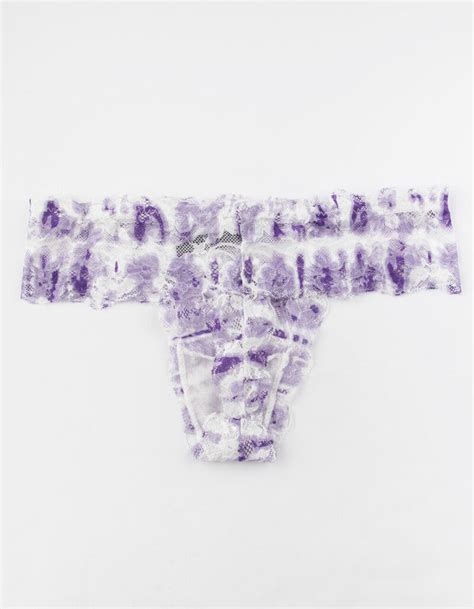 Full Tilt Tie Dye Purple Lace Thong Purpl 357165750