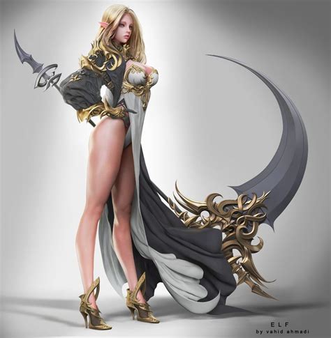 ArtStation Elf Vahid Ahmadi Fantasy Girl Character Design Girl Fantasy Female Warrior