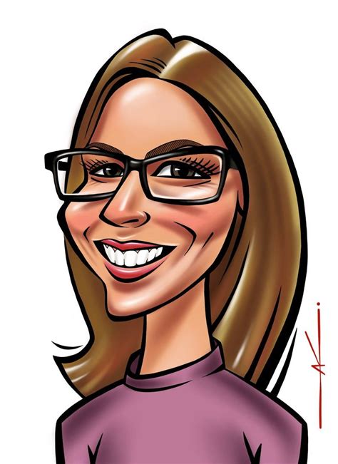 Custom Caricature For 1 Person Color Digital Caricature From Etsy