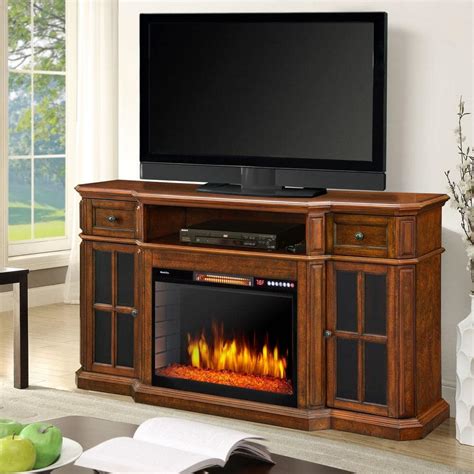 Muskoka Sinclair 60 In Bluetooth Media Electric Fireplace In Aged