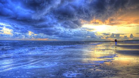 929860 Sunlight Clouds Sky Horizon Beach Sea Hdr Outdoors Blue