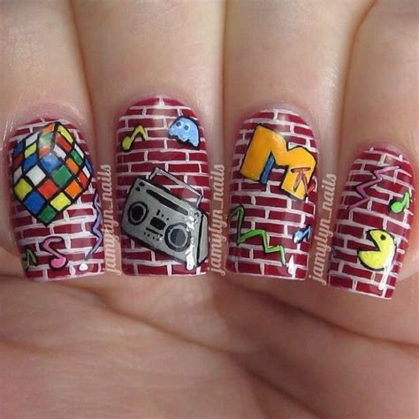 80s Nails By Jamylynnails