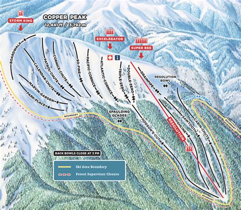 Trail Map For Skiing Copper Mountain Copper Vacations