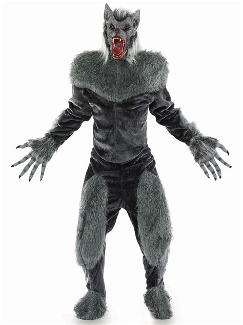 Grey Deluxe Werewolf Fancy Dress