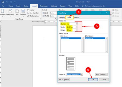 Ukuran Kertas F4 Dan Cara Mengaturnya Di Ms Word Excel