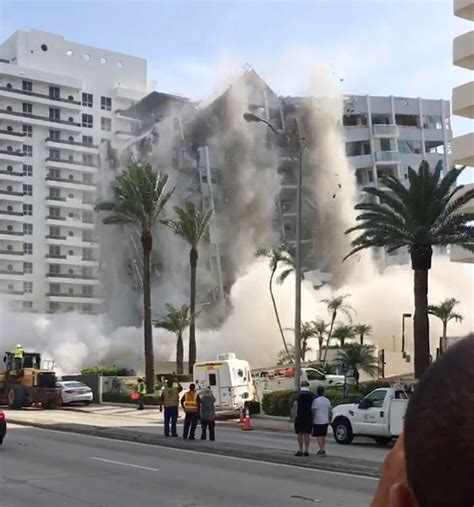 Parte del edificio colapsado en miami beach (foto: Colapsó un edificio de 13 pisos en Miami Beach - Clarín.com