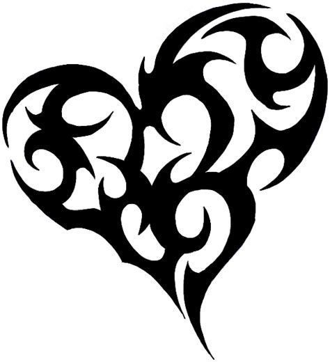 How To Draw A Tribal Heart Tattoo Design In Easy Steps Tutorial How