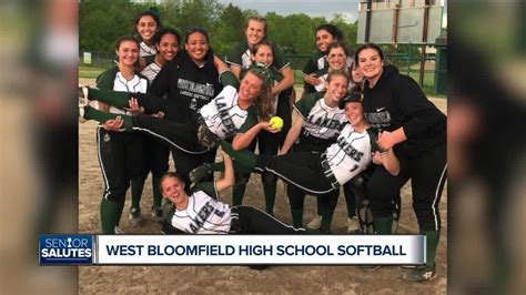 Wxyz Senior Salutes West Bloomfield High School Softball Youtube