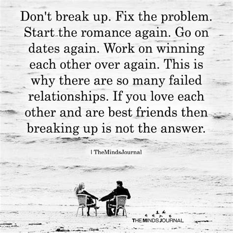 Posted on november 14, 2010. Don't Break Up. Fix The Problem | Relationship quotes ...