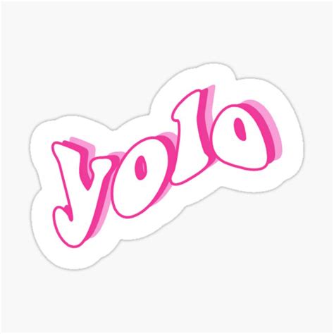 Yolo Sticker Sticker By Kenzaf Redbubble