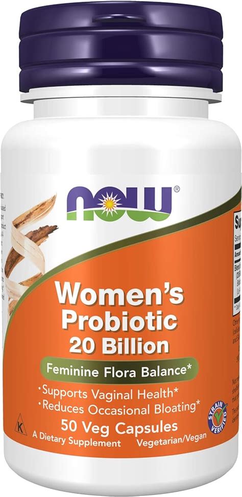 Now Supplements Probiótico Para Mujer 20 Mil Millones Especialmente Formulado Con