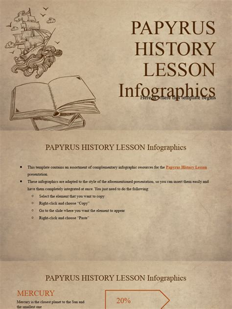 Papyrus History Lesson Infographics By Slidesgo Pdf