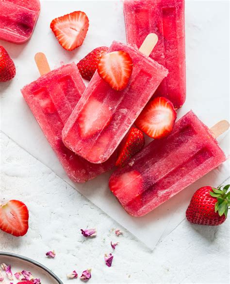 Rosé And Berry Popsicles Toast