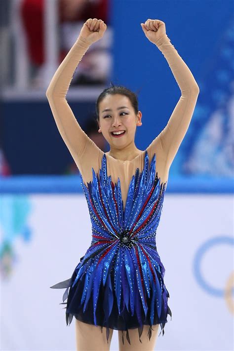 SOCHI RUSSIA FEBRUARY Mao Asada Of Japan Reacts After Competing In The Figure Skating
