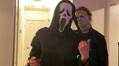 Ghost Face Puts Googly Eyes On Michael Myers Mask Youtube