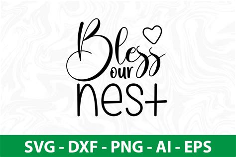 Bless Our Nest Svg By Orpitaroy Thehungryjpeg