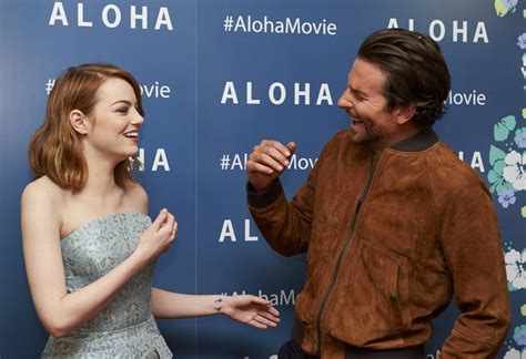 Emma Stone And Bradley Cooper Giggle On Aloha Red Carpet POPSUGAR
