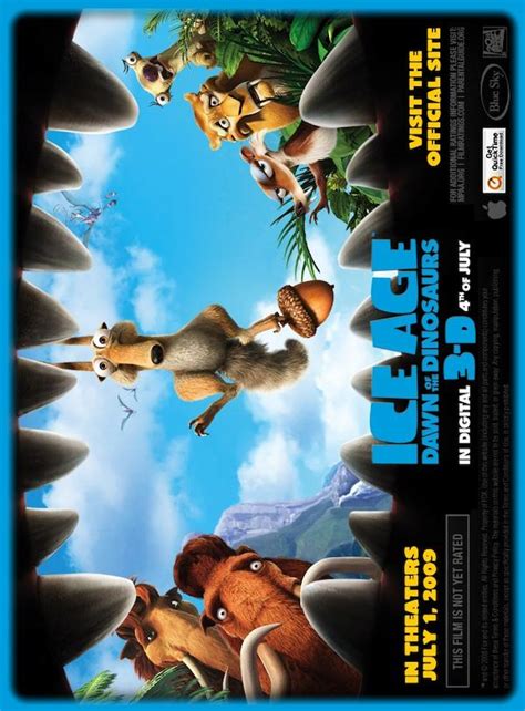 Ice Age Dawn Of The Dinosaurs 2009 Poster Tr 591841px