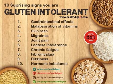 10 Surprising Signs Your Are Gluten Intolerant Healthdigezt Health